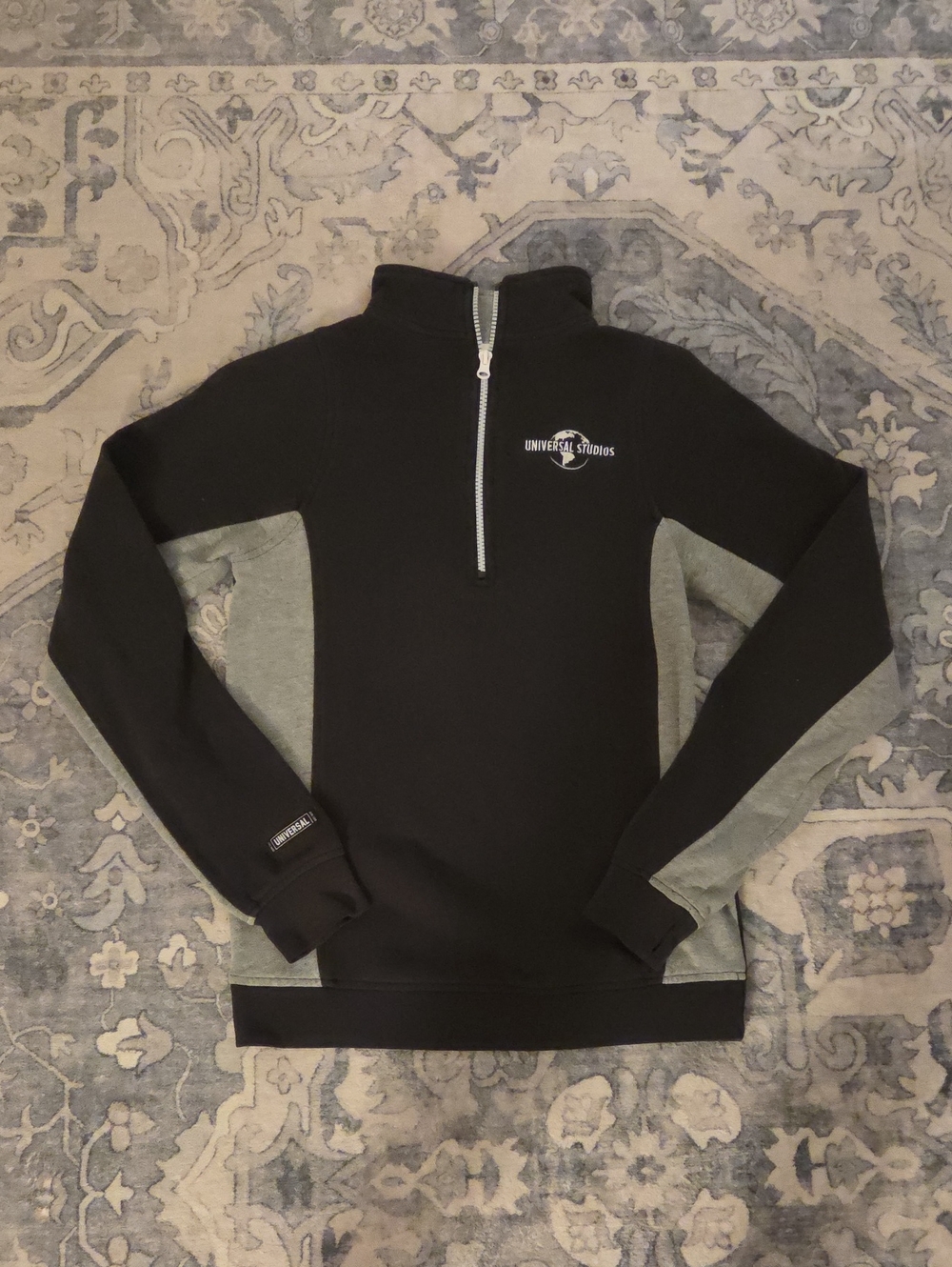 Universal Women’s Black & Gray Quarter-Zip Sweatshirt